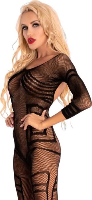 Bodystocking Livco Corsetti Crotchless Nero Elegante