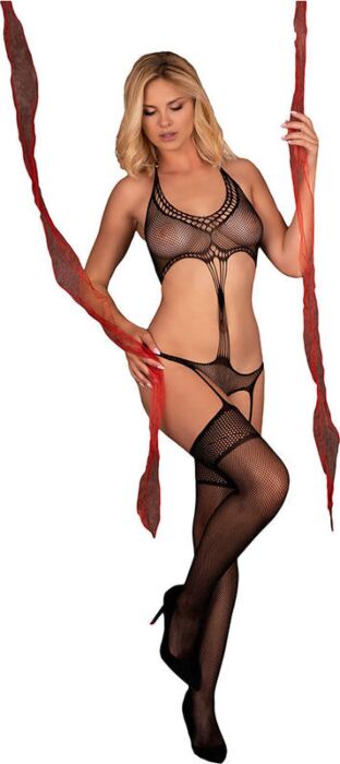 Bodystocking Livco Corsetti Mehlenn Elegante Nero