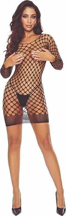 Bodystocking PASSION BS108 Rejilla Nero Elegante