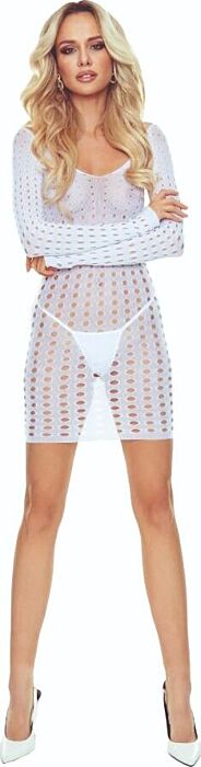 Bodystocking PASSION BS110 Bianco | Eleganza e Sensualità Bodystocking PASSION BS110 Bianco | Eleganza e Sensualità