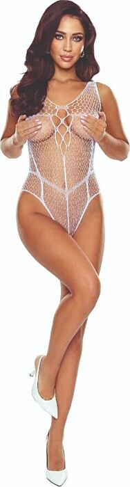 Bodystocking Passion BS114 Bianco Elegante e Seducente Bodystocking Passion BS114 Bianco Elegante e Seducente