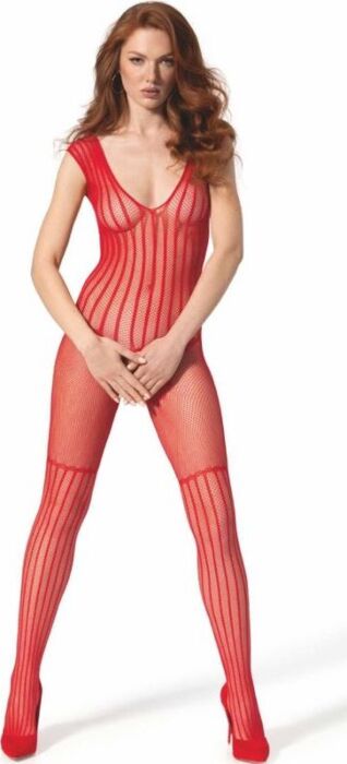 Bodystocking PASSION BS 103 Rosso Sexy Unica Bodystocking PASSION BS 103 Rosso Sexy Unica