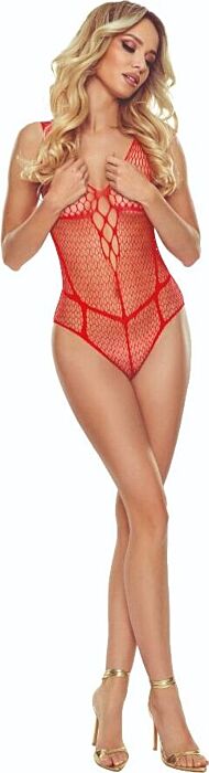 Bodystocking PASSION BS114 Rosso – Eleganza Seducente Bodystocking PASSION BS114 Rosso – Eleganza Seducente