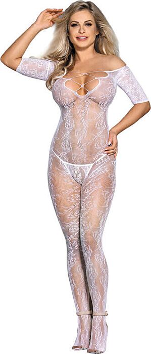 Bodystocking Sublime 951818 Crotchless Rosa Elegante Bodystocking Sublime 951818 Crotchless Rosa Elegante