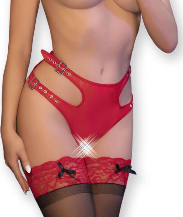 Braghetta Chilirose CR 4656 Crotchless Rossa
