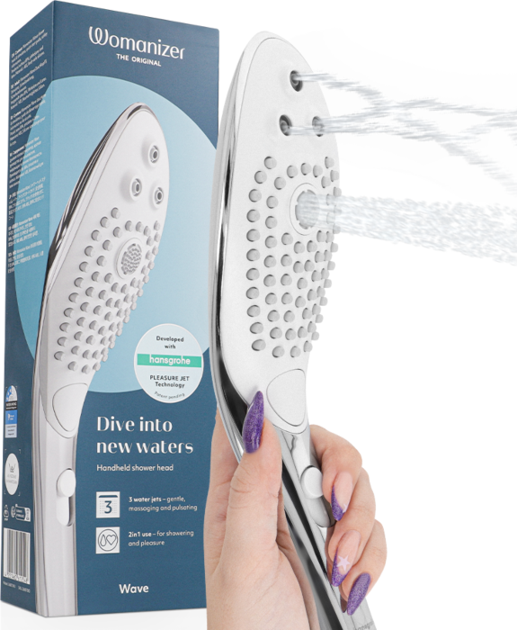 Stimolatore Clitoride Womanizer Wave | Testa Doccia Stimolatore Clitoride Womanizer Wave | Testa Doccia