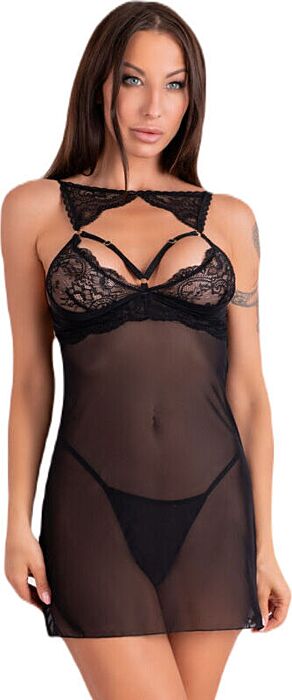 Chemise Krolina Livco Corsetti Eleganza Nera Chemise Krolina Livco Corsetti Eleganza Nera