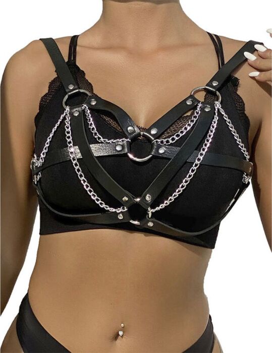 Cinturón Bondage SUBBLIME - Eleganza Punk Nera Cinturón Bondage SUBBLIME - Eleganza Punk Nera