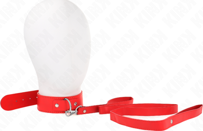 Collare KINK Rosso con Correa Regolabile