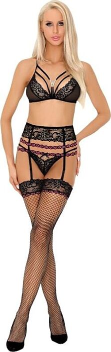 Set con reggicalze LIVCO Corsetti Snehana LC 90443