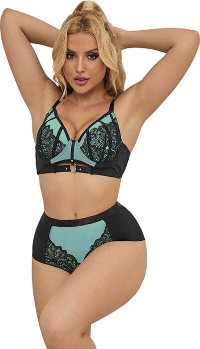 Conjunto Lingerie Sublime Verde Elegante