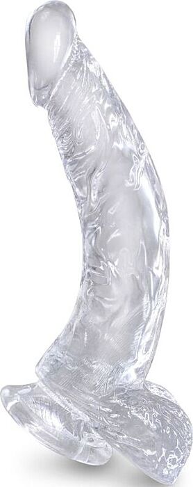 Dildo realistico KING COCK Clear 16.5 cm insertibili