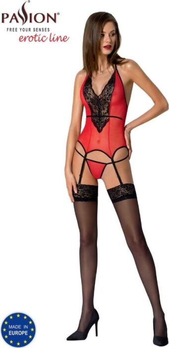 Corset Peonia Rosso Passione Seducente