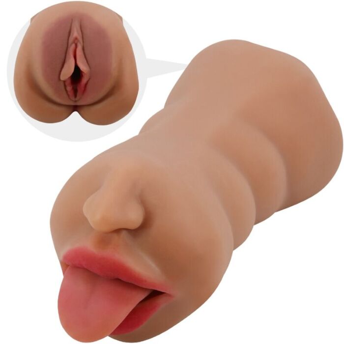 Masturbatore Crazy Bull Sarah doppia bocca e vagina Masturbatore Crazy Bull Sarah doppia bocca e vagina