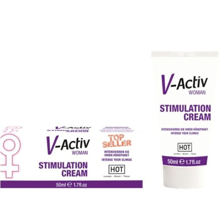 Crema Stimolante HOT V-ACTIV 50ml per il piacere femminile Crema Stimolante HOT V-ACTIV 50ml per il piacere femminile