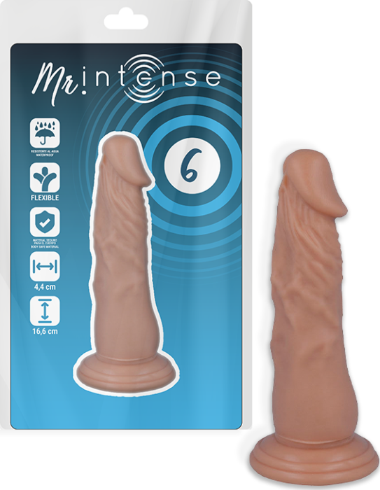 Dildo MR. INTENSE 16.6 CM con ventosa potente Dildo MR. INTENSE 16.6 CM con ventosa potente