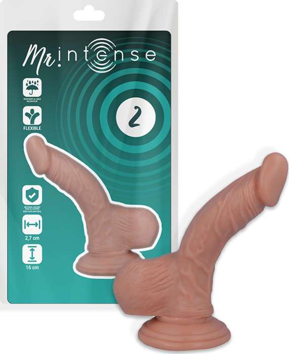 Dildo MR INTENSE 2 PENE REALISTICO da 16 cm Dildo MR INTENSE 2 PENE REALISTICO da 16 cm