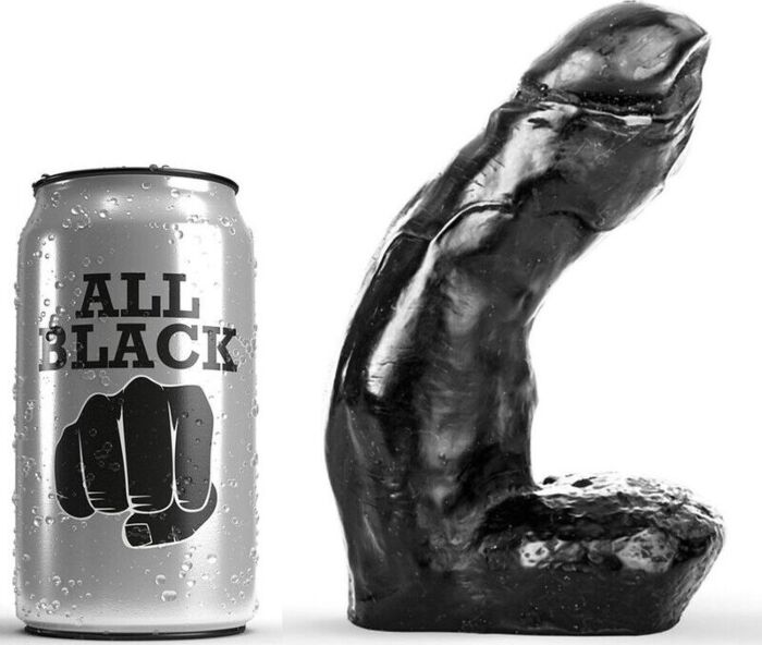 Dildo All Black 15 cm realistico