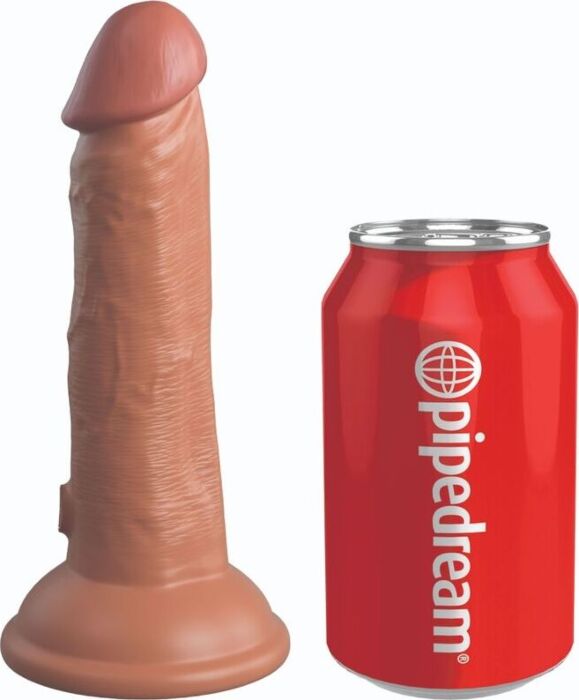 Dildo King Cock Elite 15.2cm Vibrante Caramello
