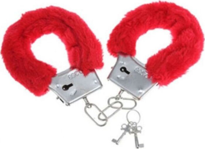 Manette di Peluche Rosso Seduzione Manette di Peluche Rosso Seduzione