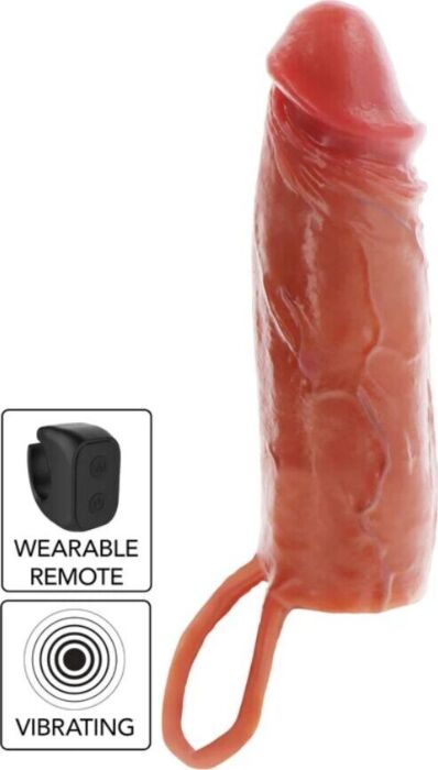 Funda Vibrante Get Real Caramello 16cm - Piacere Unico Funda Vibrante Get Real Caramello 16cm - Piacere Unico