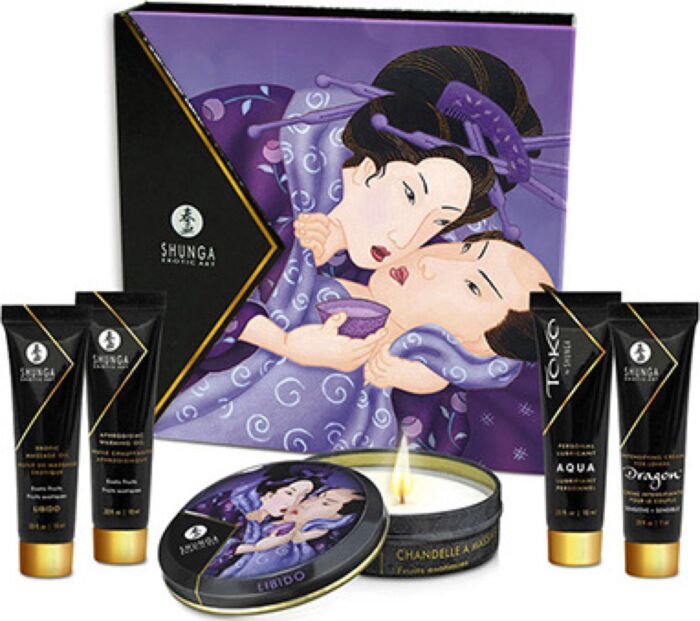 Shunga - Geisha Segreta Frutti Esotici - Set di Massaggio Erotico