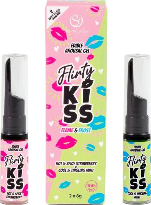 Gel Erotico SECRETPLAY Flirty Kiss Fresa & Menta Gel Erotico SECRETPLAY Flirty Kiss Fresa & Menta