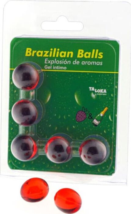 Gel Intimo Brazilian Balls Fragole & Champagne