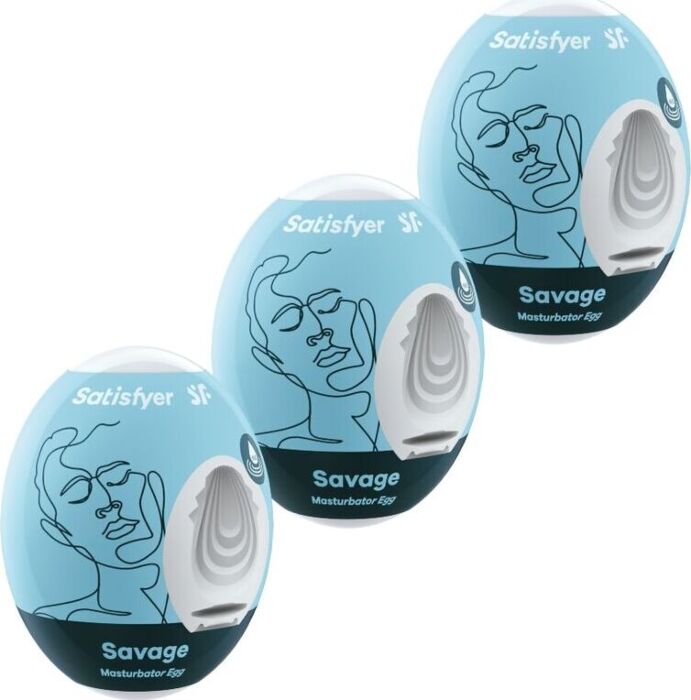 Uova masturbatori SATISFYER EGGS SAVAGE (Pack 3) Uova masturbatori SATISFYER EGGS SAVAGE (Pack 3)