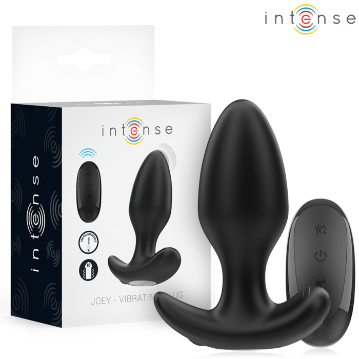 Plug Anale INTENSE JOEY con Telecomando e 10 Vibrazioni Plug Anale INTENSE JOEY con Telecomando e 10 Vibrazioni