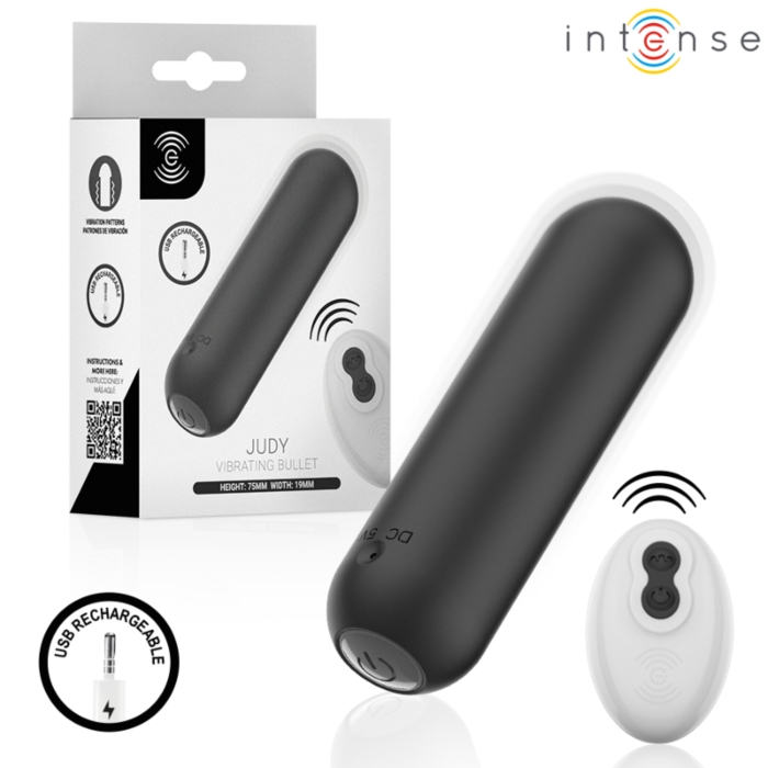 Vibratore INTENSE JUDY con telecomando e design compatto Vibratore INTENSE JUDY con telecomando e design compatto