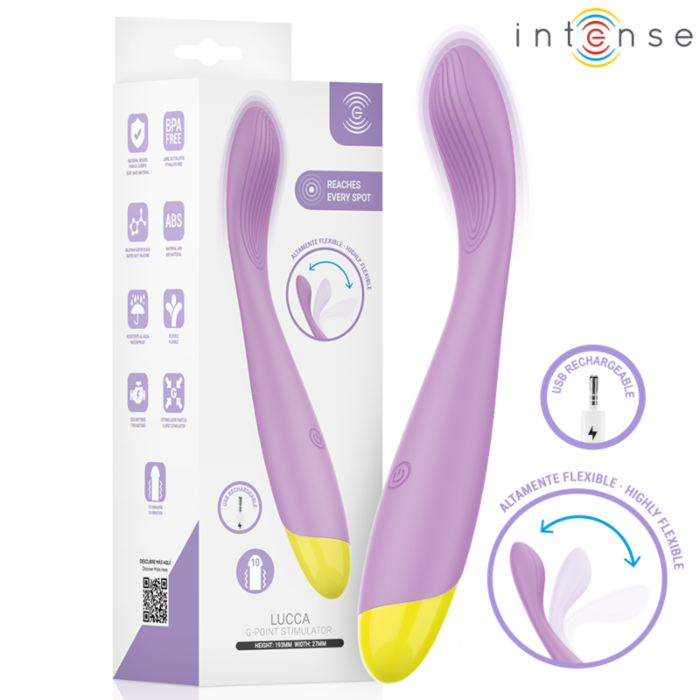 Vibratore INTENSE LUCCA Stimolatore G Flessibile Vibratore INTENSE LUCCA Stimolatore G Flessibile