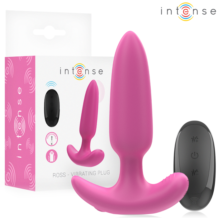 Plug Anale INTENSE ROSS con Telecomando e 10 Vibrazioni Plug Anale INTENSE ROSS con Telecomando e 10 Vibrazioni