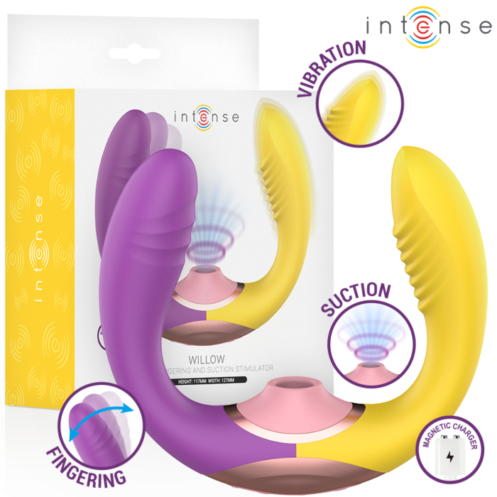Stimolatore Vibrante INTENSE HIGH TECH WILLOW 3-in-1 Stimolatore Vibrante INTENSE HIGH TECH WILLOW 3-in-1
