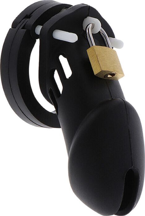 Jaula di Castità HIDDEN DESIRE L Silicona Nera