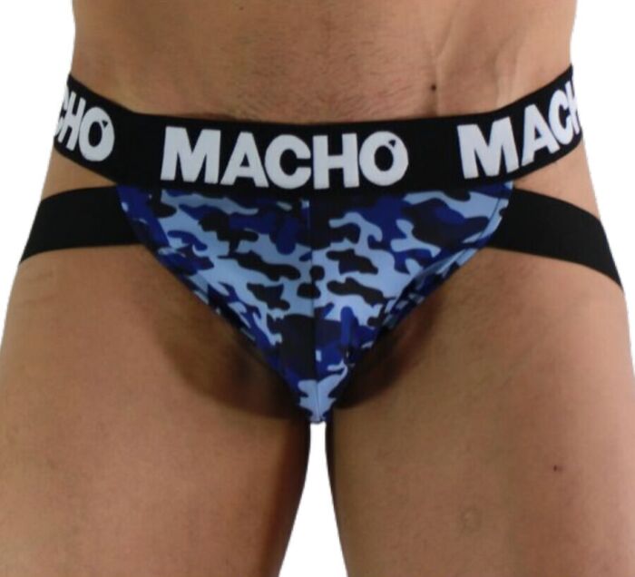 Jockstrap MACHO MX28MA Blu Con Supporto Ergonomico