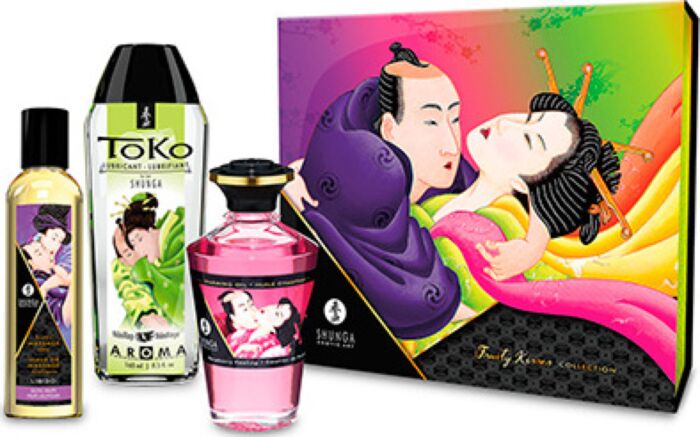 Kit fruttato Shunga Fruity Kisses per coppie