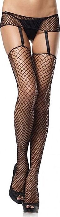 Leg avenue liguero y medias de red industrial negro Leg avenue liguero y medias de red industrial negro