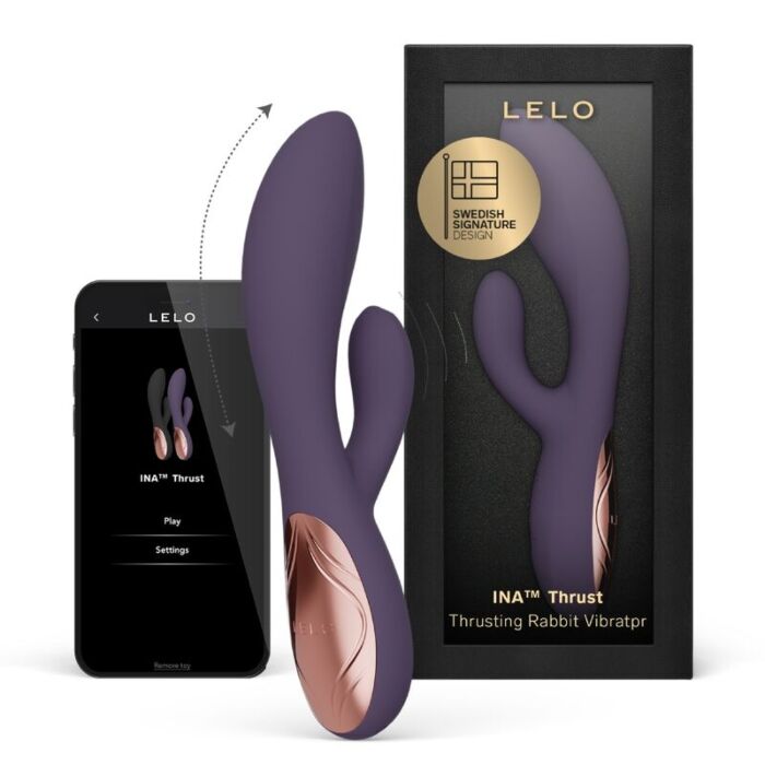 Vibratore Rabbit LELO INA THRUST con movimento realistico Vibratore Rabbit LELO INA THRUST con movimento realistico