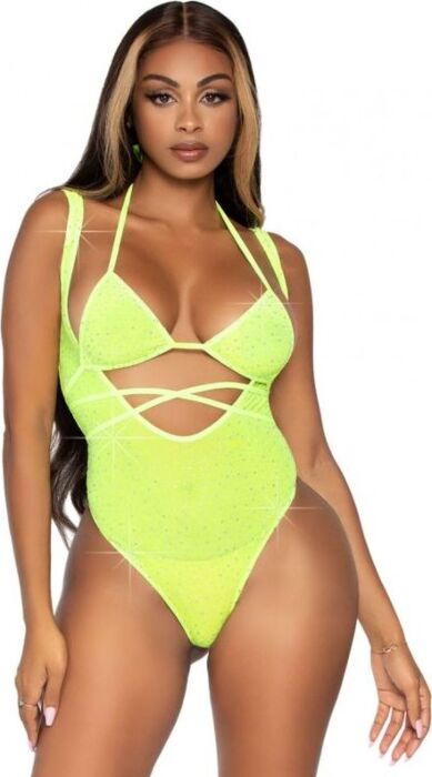 Lingerie Sexy Leg Avenue Bikini Top e Body Unico