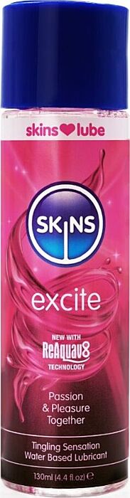 Lubrificante base acqua SKINS Excite 130 ml Lubrificante base acqua SKINS Excite 130 ml