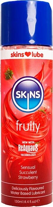 Lubrificante fruttato SKINS Fragola 130 ml Lubrificante fruttato SKINS Fragola 130 ml
