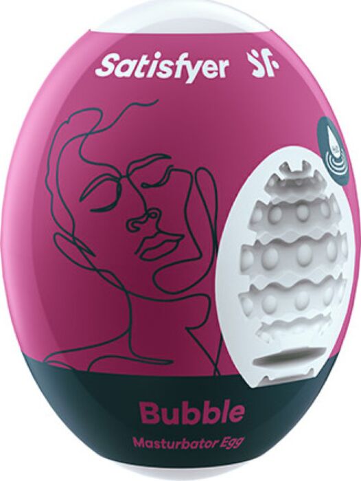 Masturbatore Satisfyer Masturbator Egg Bubble monouso