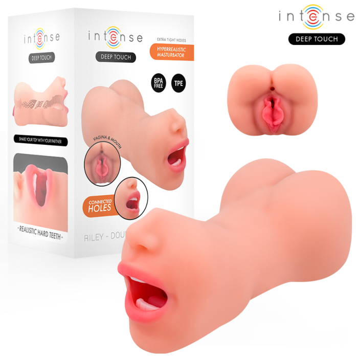 Masturbatore Riley Intense Deep Touch Doppio