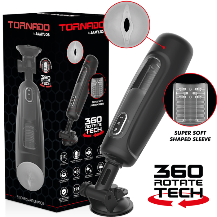 Masturbatore Jamyjob Tornado 360 Rotate Tech