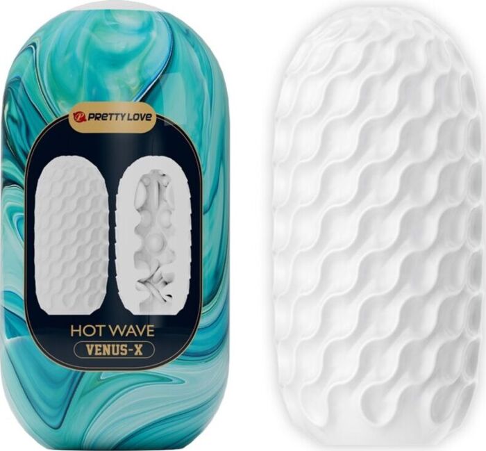 Masturbatore Pretty Love Hot Wave Silicone Bianco