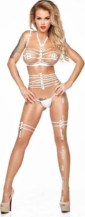 Set di pazi me-seduce blanco xxl / xxxl