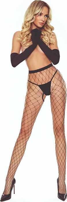 Medias Passione Passion TIOPEN 030 Crotchless Nero