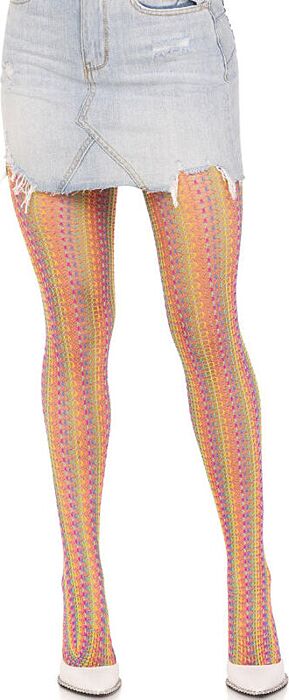 Medias Leg Avenue Multicolor Crochet - Stile Unico