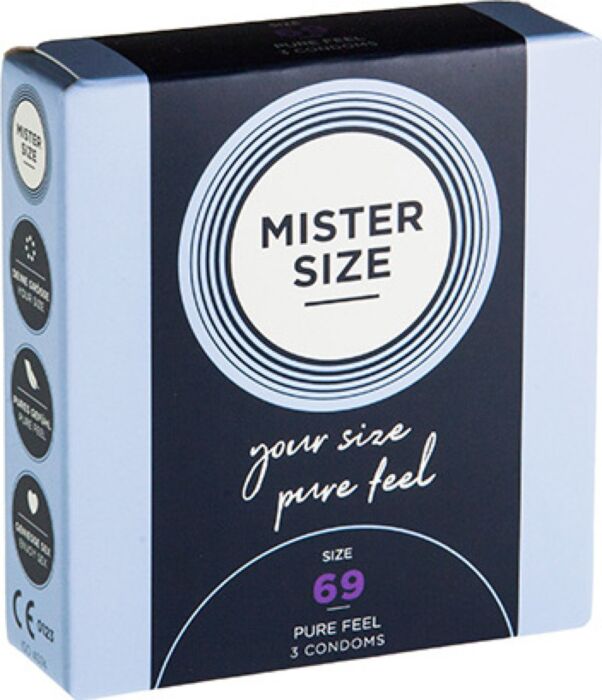 Mister size 69- preservativos extrafinos (confezione da 3) Mister size 69- preservativos extrafinos (confezione da 3)